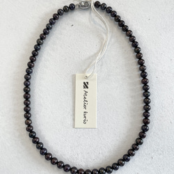 本真珠パステルカラーMix淡水パールネックレスA品 8〜8.5mm珠 40cm