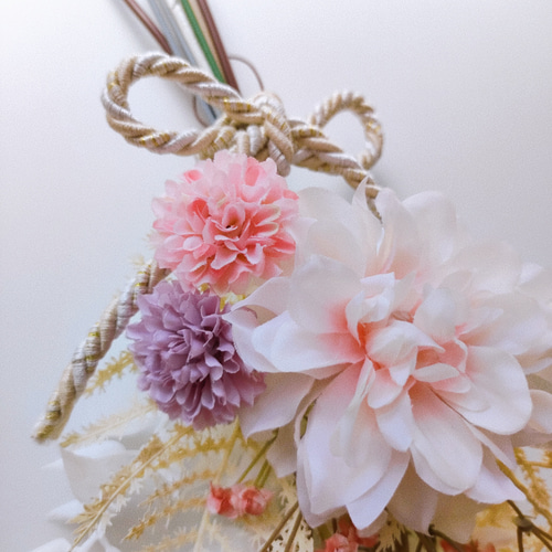 和風ふわふわスワッグ /正月/和風/謹賀新年/正月飾り/壁掛け