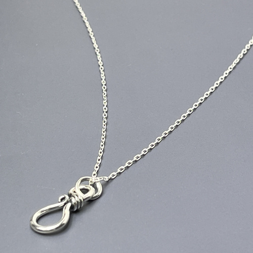 新作】Creema限定 シルバー925 フック シルバーネックレス
