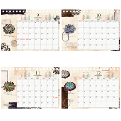 【終売】2024 多肉植物卓上カレンダー＆ポスターカレンダー セット【おひとりさまにつき1点まで】 11枚目の画像