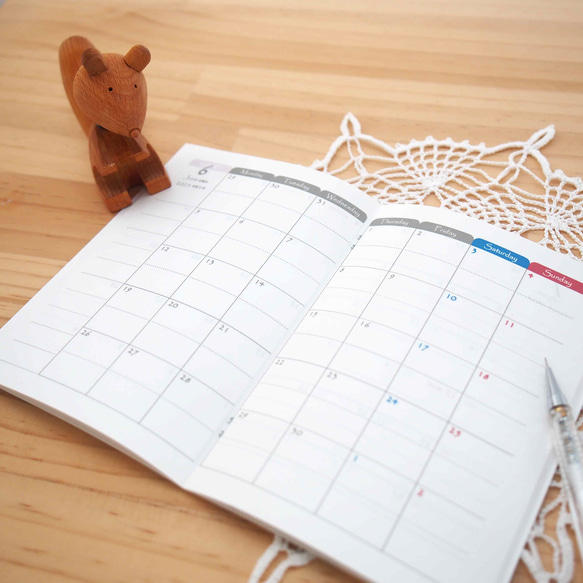 書くと安心スケジュール帳　スケジュール帳　カレンダー　ポケットタイプ　2024年　10月始まり 11枚目の画像