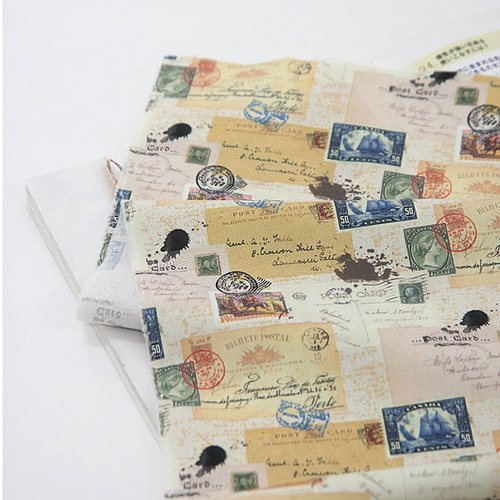 フランスついたてヴィンテージ 古地図デコパージュハンドメイド