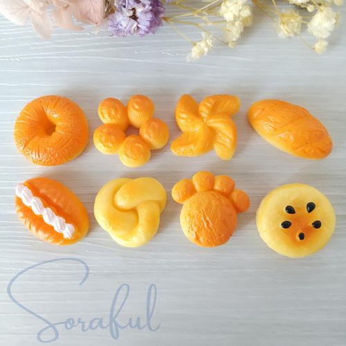 8種セット】菓子パンいろいろ【デコパーツ】D-0003 デコパーツ