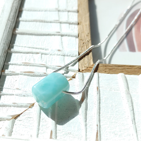 超サプライズ！！❁Larimar necklace silver925❁優しく可愛いラリマー 8枚目の画像