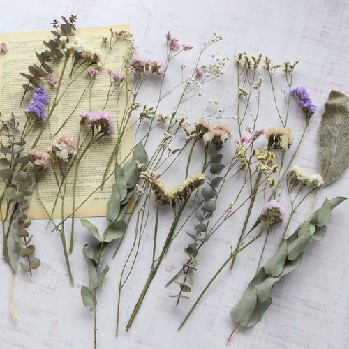 ハンドメイド花材】長めナチュラルドライフラワー花材セット その他