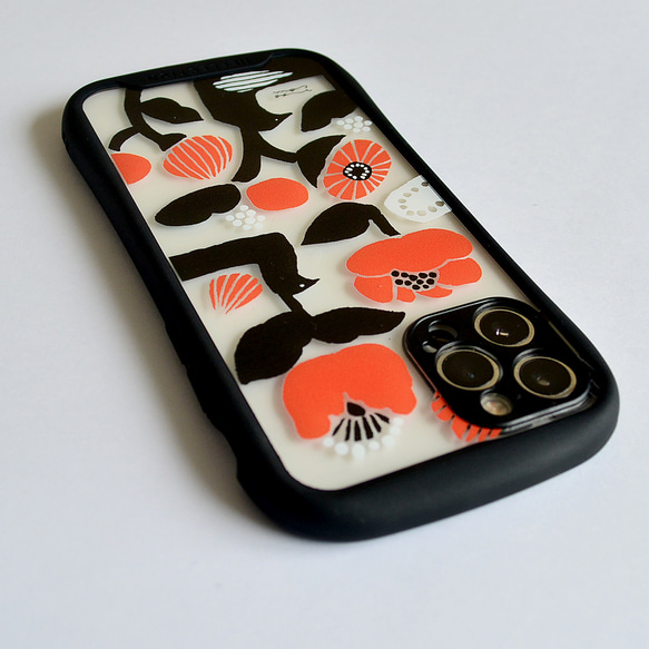 【iphone15対応】秋と鳥と花と iphoneクリアグリップケース 8枚目の画像