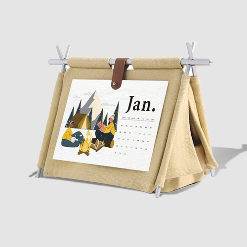 現品販売】2024 DIYテント卓上カレンダー・マンスリーカレンダー