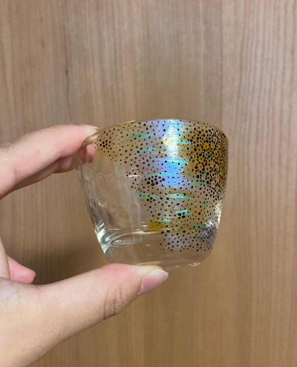 アオリイカ色素胞　日本酒グラス5 5枚目の画像