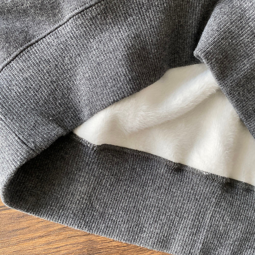 日本製】ふわふわ裏起毛ドルマンカーブスリーブトレーナー＿