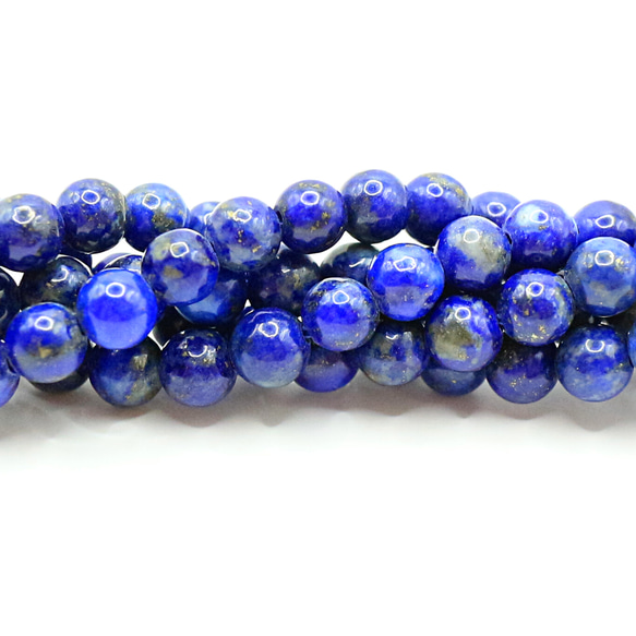 AG-Beads-131　天然石 小粒 連材 ラピスラズリ 約4mm 1連 約38cm 3枚目の画像