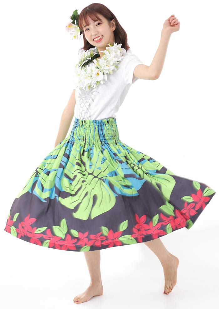 パウスカート　フラダンス　太って見えないパウスカート　p00856　受注生産および即納