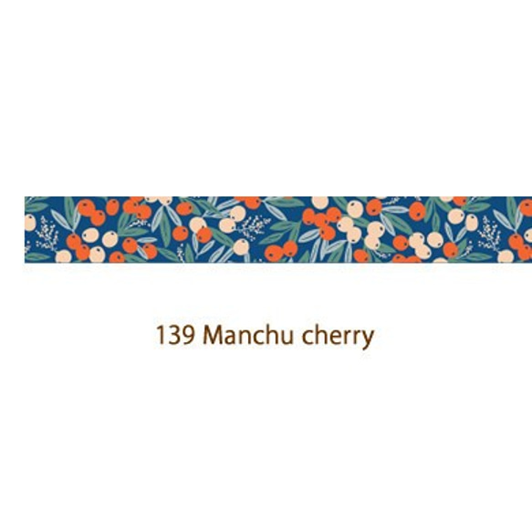 単品1点！可愛いさくらんぼ柄！『Manchu cherry 　マスキングテープ』～さくらんぼ柄　1個～ 2枚目の画像