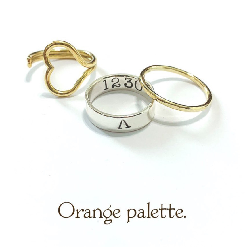 ［無料刻印］silver engraved ring／シルバー刻印リング／5mm