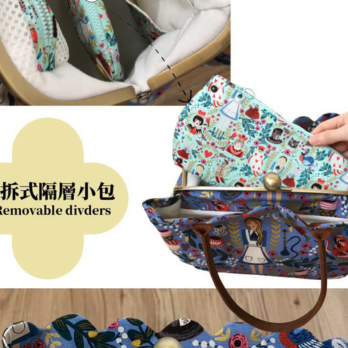 購入者決まりました。あおりがま口バック　不思議の国のアリス 　ハンドメイド 0d32d405dcc3b6feccd323edace7e3