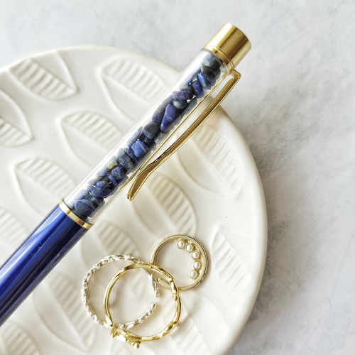 再販「瑠璃」ラピスラズリ 天然石 ボールペン ギフト プレゼント