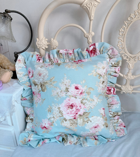 フリルクッションカバー　ハンドメイド♡ ゆめlove様ご確認ページ♡フリルクッションカバー ハンドメイド ゆめ