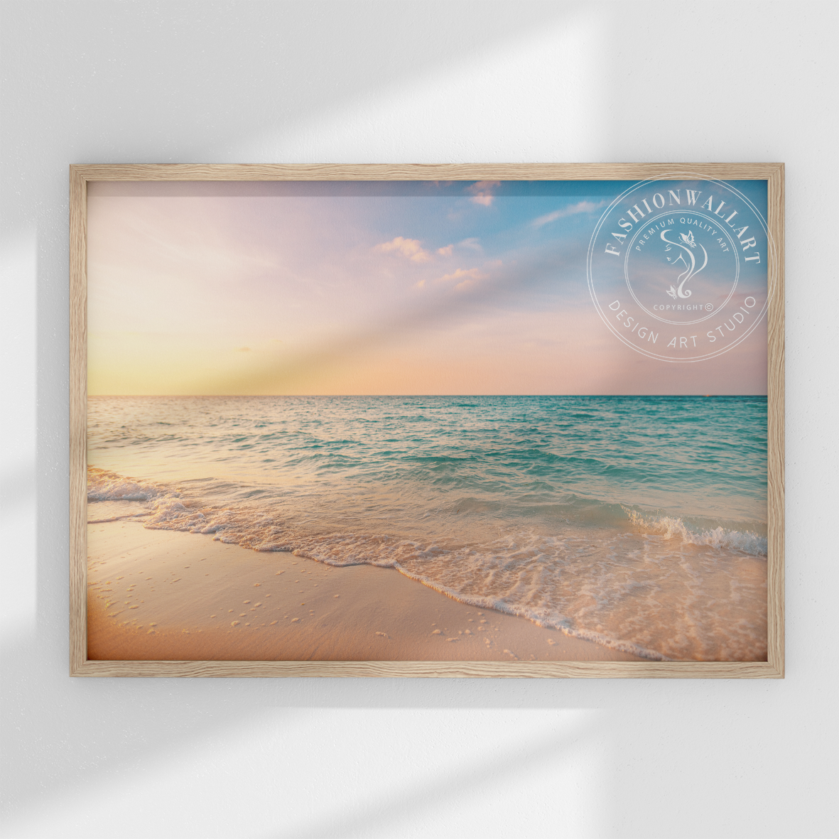 朝焼け Acrylic 海 ビーチ 売却済み☆アクリル画 Beach 朝陽