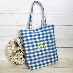 手刺繍ロゴ入りトートバッグ ✴︎HOLO I MUA！✴︎ エコバッグ