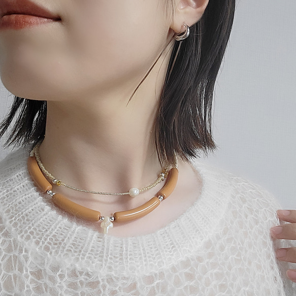 ハンドメイド ビーズクリスタル パーティネックレス グレー系 Amazon.co.jp: ビーズ・ストーン - ビーズ・レジン・アクセサリ