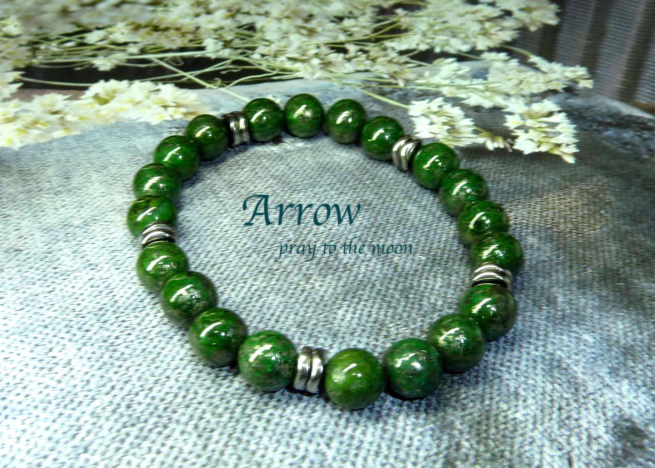 才能を引き出す＊グリーンパイライトブレスレット