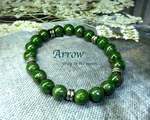 特級緑結びブレスレット 60分鑑定付き マラカイト ブレスレット 厄除け 孔雀石 緑 縞 大粒 天然石 ☆ ダイナ