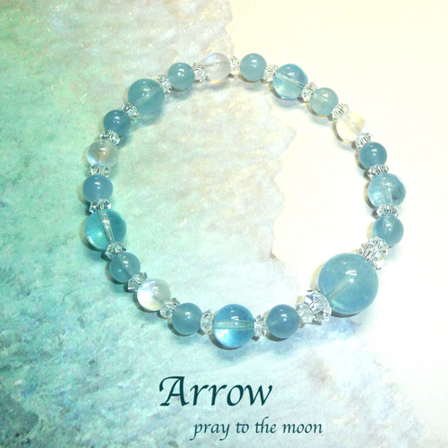 幸せな結婚のお守り＊アクアマリンとロイヤルブルームーンストーン