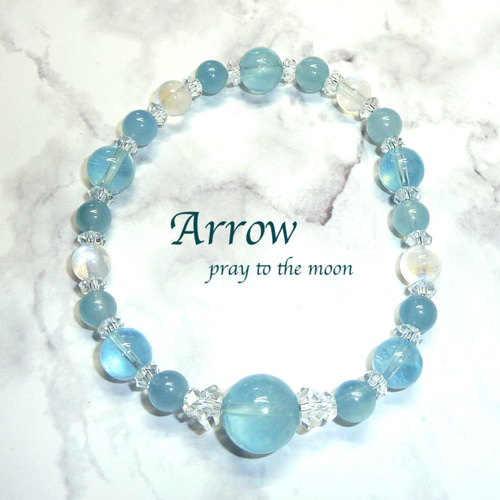 幸せな結婚のお守り＊アクアマリンとロイヤルブルームーン