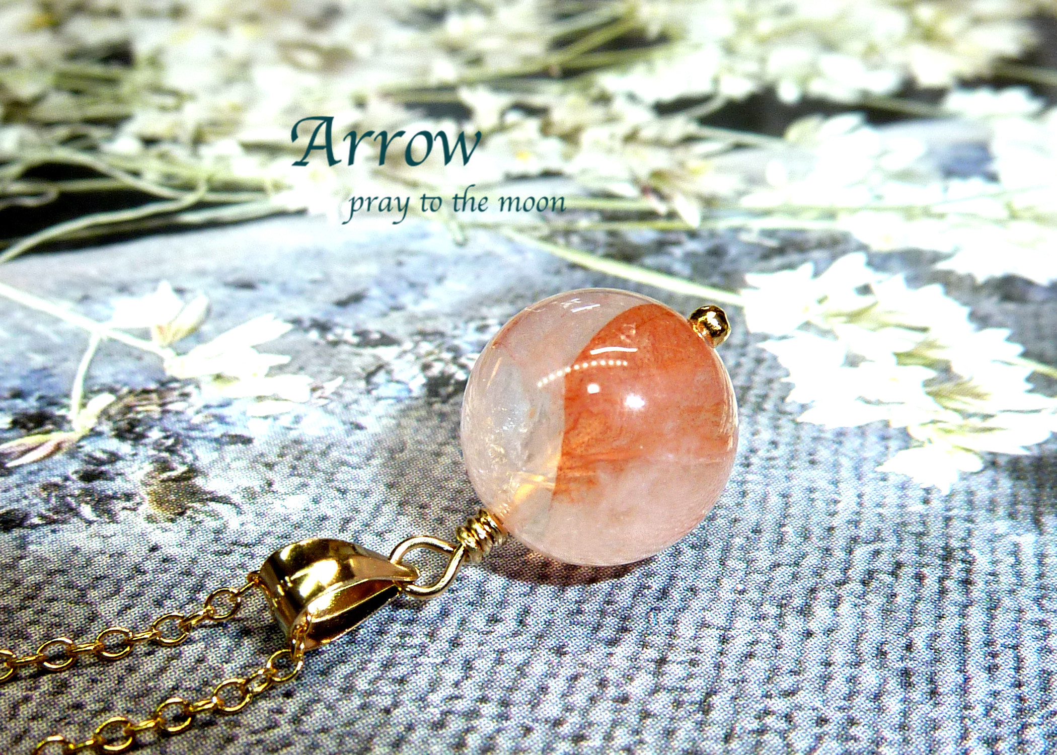 細胞を愛の光で満たす＊アフリカ産ピンクファイアーアゼツライトネックレス＊14kgf