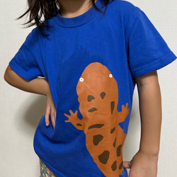 水生生物✳︎オオサンショウウオTシャツ［キッズサイズ］ 3枚目の画像