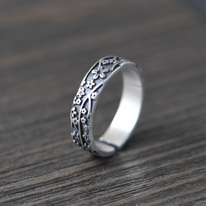 梅の花のリング　優雅でオシャレなアクセサリー R282