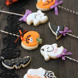 ＜ハロウィンのアイシングクッキーポップス＞Halloween pop cookies 2枚目の画像