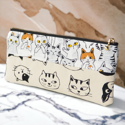 SALE】癒やしの猫のパッチワーク長財布 マルチポーチ 長財布 KYC club