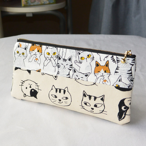 SALE】癒やしの猫のパッチワーク長財布 マルチポーチ 長財布 KYC club