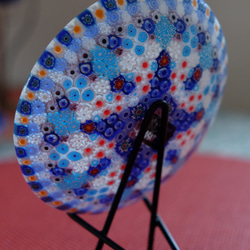 ベネチアンガラス ヴェネチアンガラス ミルフィオリ お皿 プレート 小皿 ムリーニ ムリーネ ムリーナ 3枚目の画像