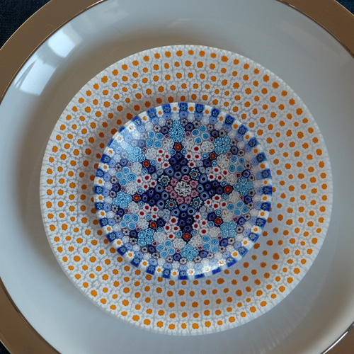 ベネチアンガラス プレート ミルフィオリ 検/アラビア アンティークバカラ ベネチアンガラス プレート ミルフィオリ 検/アラビア