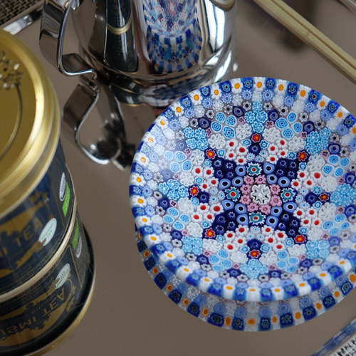 MURANO ムラノガラス ベネチアンガラス ミルフィオリ トレー 小皿