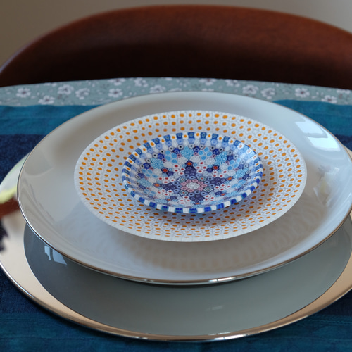 ベネチアンガラス ヴェネチアンガラス ミルフィオリ お皿 プレート