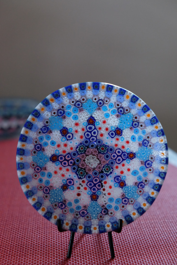 ベネチアンガラス ミルフィオリ 小皿 ムラーノガラス ヴェネチアン