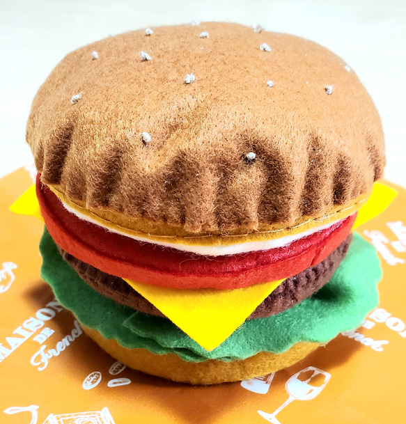 26 フェルトままごとハンバーガーオーダーページ