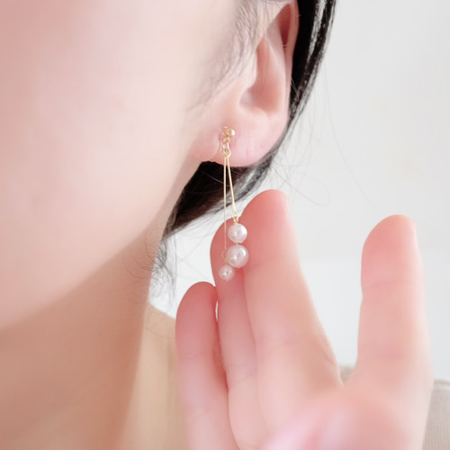 みっちゃん ♦︎14kgfブルーオブシディアンピアス/イヤリング コッパーカルサイトオブシディアン 8mm 一粒スタッドピアス