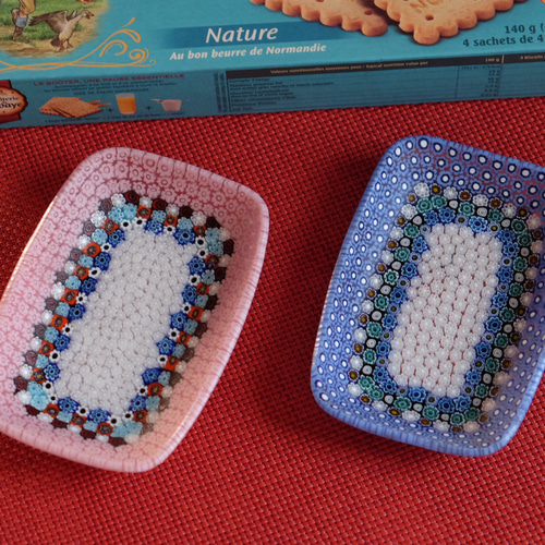 ベネチアンガラス ヴェネチアンガラス ミルフィオリ お皿 プレート