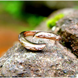 ハワイアンジュエリー リング 指輪 スクロール メンズ レディース サージカル ステンレス 10枚目の画像