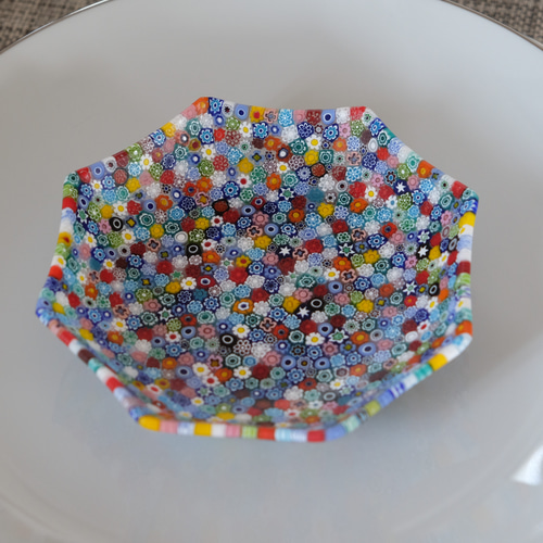 ベネチアンガラス ヴェネチアンガラス ミルフィオリ お皿