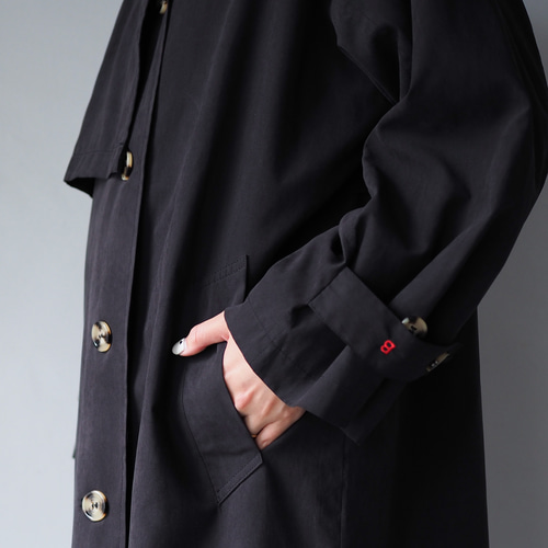 スタンドカラーコート ロング丈 スミクロ コート BLUEWHITE 通販