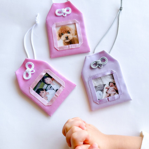 孫の写真入りおまもり♡♡♡敬老の日 プレゼント キーホルダー お守り