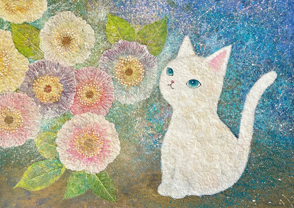 花びらねこ　Pastelflower  (原画) 3枚目の画像