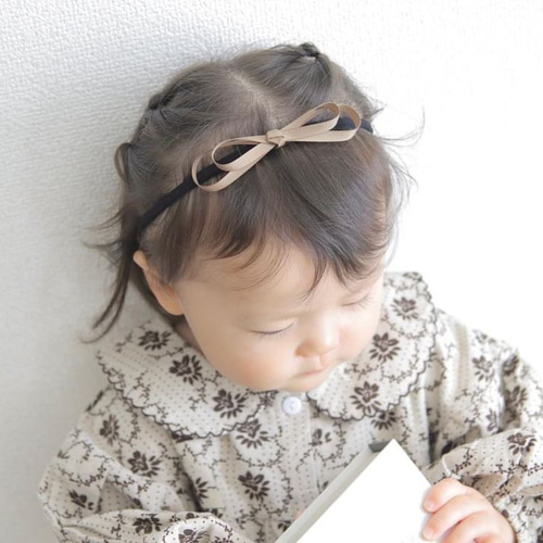 全14色から選べる【新生児から使える ベビーヘアバンド】ベビーヘア 