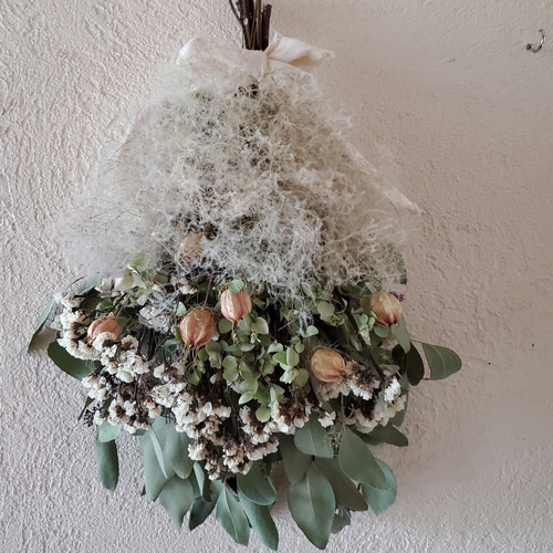 ユーカリとスモークツリーのスワッグ⤵️在庫整理価格 スワッグ