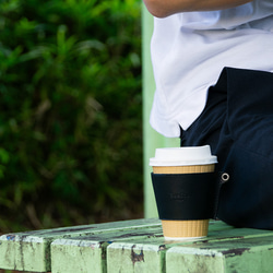 カップスリーブ 【国産レザー】 コーヒーカップホルダー カフェ coffee スタバ 雑貨 プレゼント 8枚目の画像