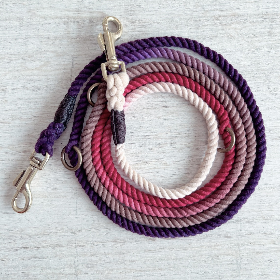 LoveDeluxe210/S ロングリード 紫赤グラデーション 超小型犬-猫用/ティーカッププードル、パピヨン等